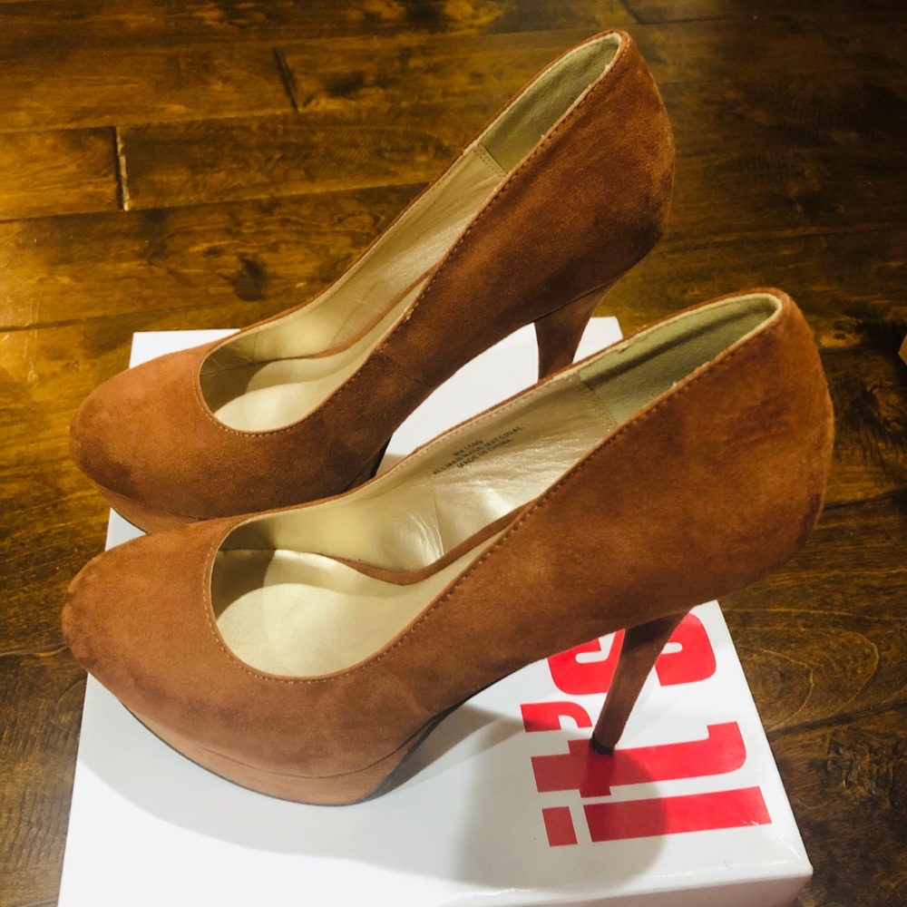Suede heels